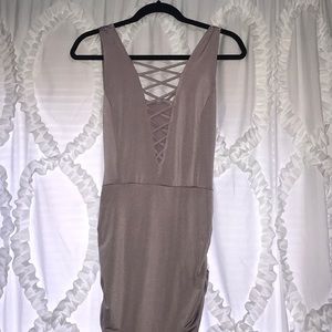 Light purple silk dress